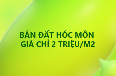 Tôi cần bán - đất Hóc Môn, giá chỉ: 2 triệu/m².